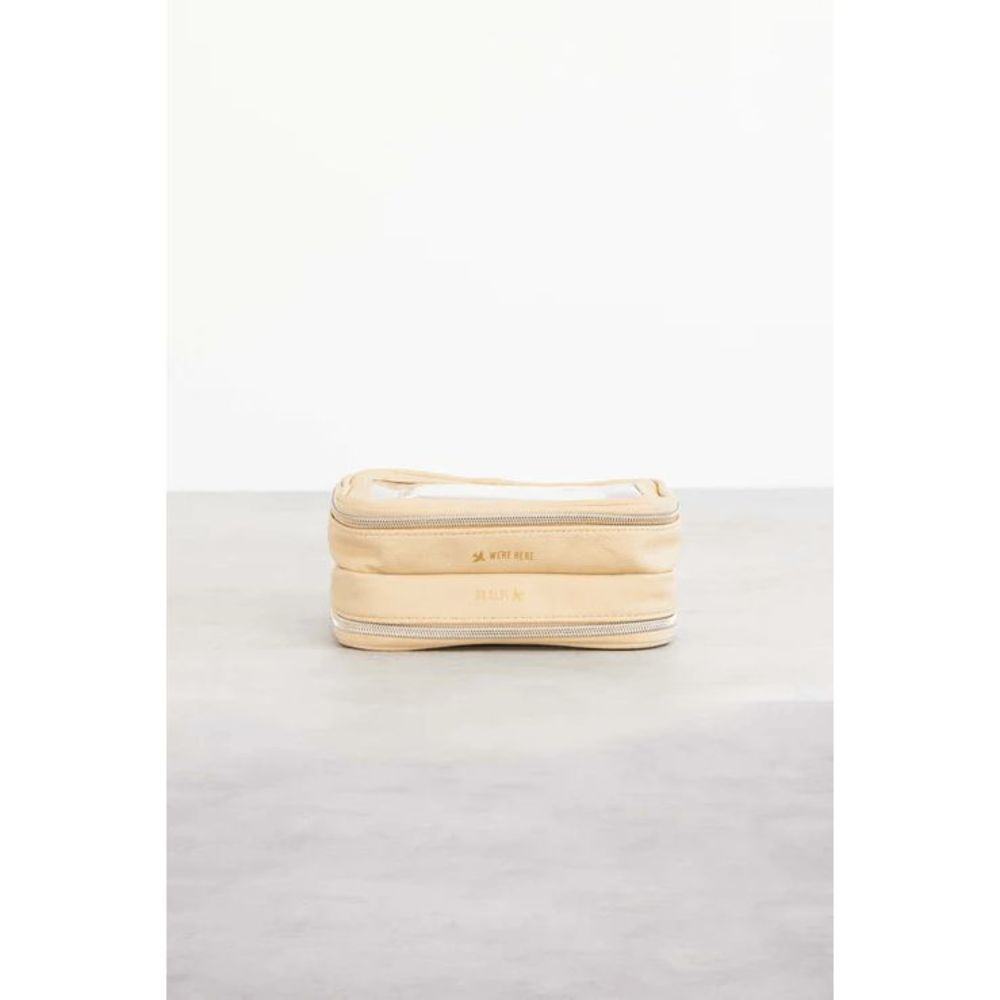 NWT Beis On the Go Essential Cosmetic Case in Beige - Picture 5 of 8